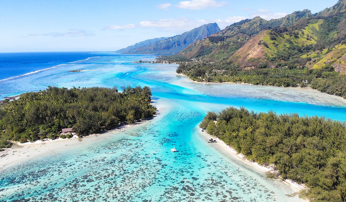 Vue-drone-motus-de-Moorea